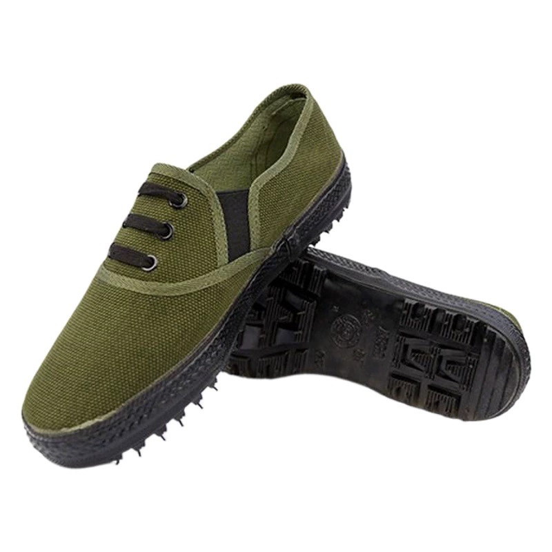 Заводская цена Прямые поставки Bofeng Jiefang Camouflage Повседневная тренировочная обувь Рабочий инструмент Охрана труда Желтые кроссовки Военная тренировочная обувь