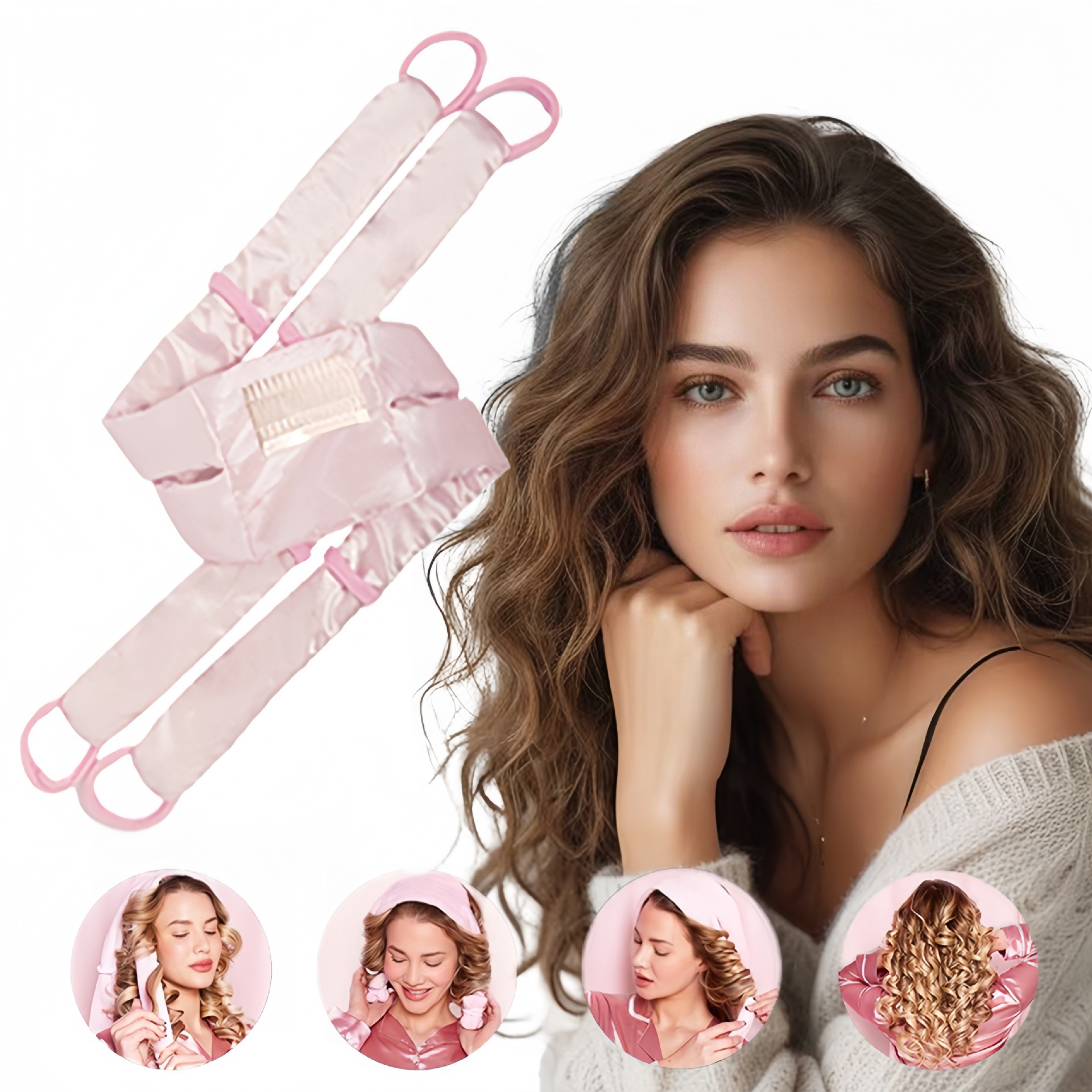 In-Stock, Quick Delivery Lazy Hair Curler, Sleep Curling Tool, Soft Large Waves, Small Waves, Sleep Curling Roller Set