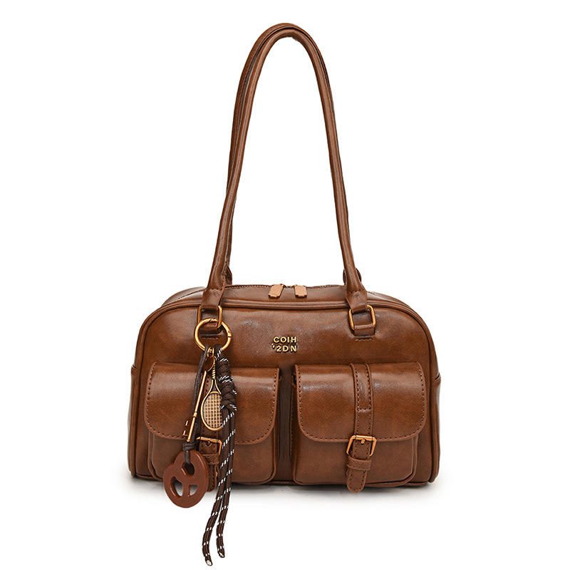 Retro Niche Underarm Bag For Women Autumn Winter Versatile Trendy Korean Handbag Large Capacity Bowling Bag Wholesale - Thumbnail 6