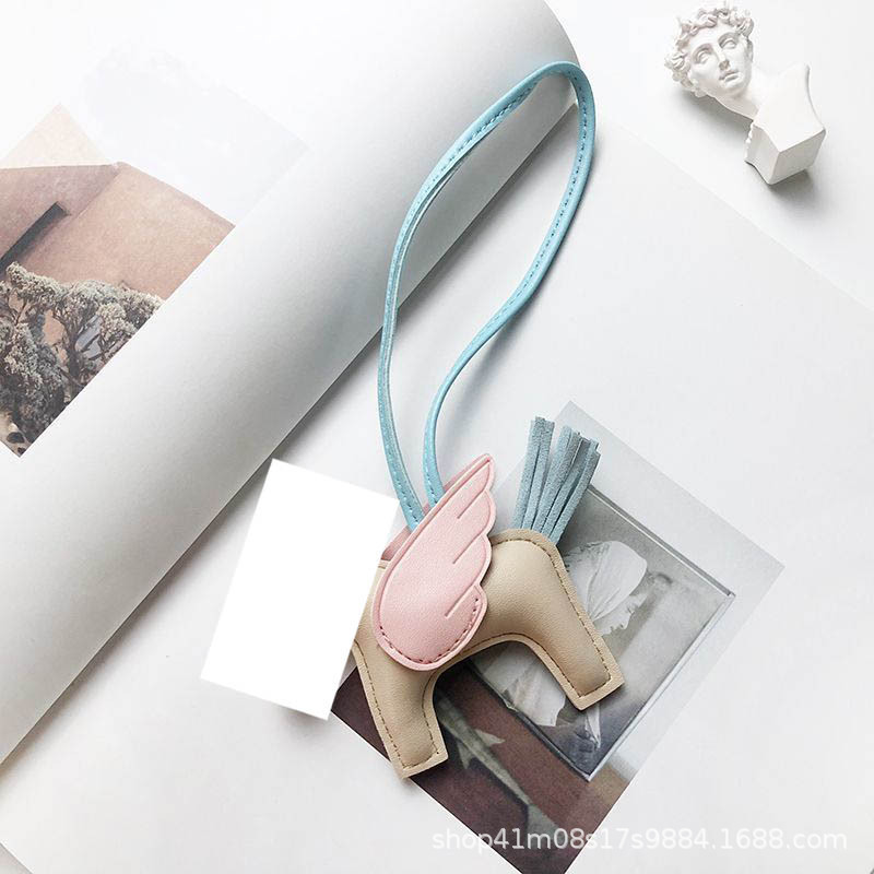 Angel Pegasus Pendant Cute Leather Pendant Car Rearview Mirror Ornament Live Event Small Gift Keychain Angel Pegasus Pendant Cute Leather Pendant Car Rearview Mirror Ornament Live Event Small Gift Keychain