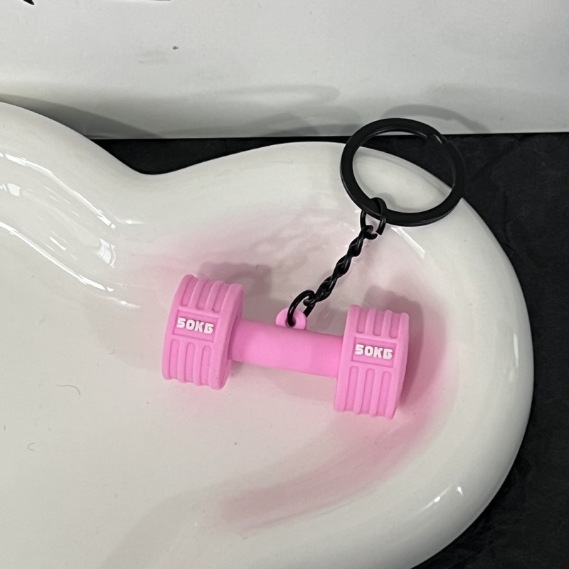 トレンドフィットネスシリーズのキーホルダー部品ミニバーベルのコップのペンダント|undefined