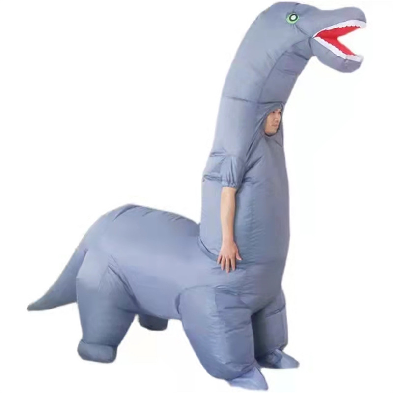 Diversión de dibujos animados Rana Muñeca Disfraz Extraña Dinosaurio Caminando Muñeca Animal Propósito Disfraz Humanoides Ropa Inflatable
