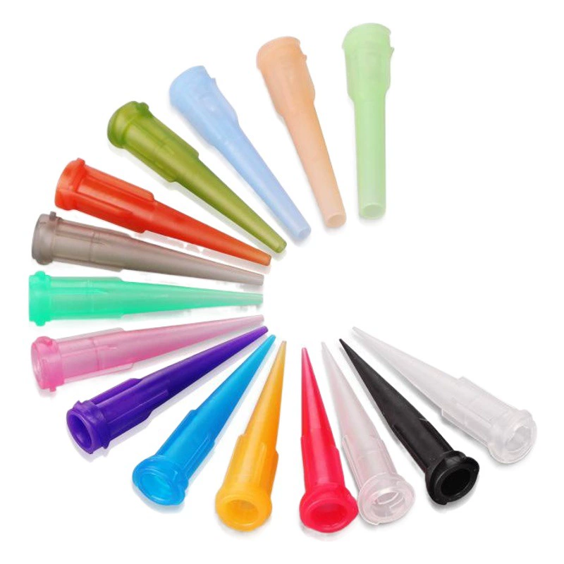 TT Наклонный полностью пластиковый оптовый винт PP клей капельная инъекция дозирующая игла машина для дозирования клея расходные материалы для насадок иглы