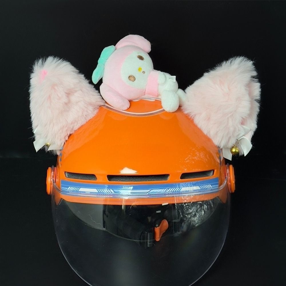 Personalized creative helmet doll in a lying pose, giant panda accessory decoration for full-face and half-face helmets, ski helmet doll accessories, detachable