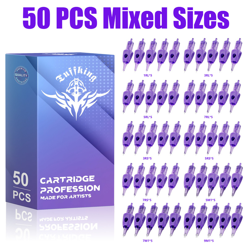 Tuffking Tattoo Integrated Needle Purple Coated Needle Closed Round Needle Cut Line Fog Arc Tattoo Tattoo Needle Tuffking Tattoo Integrated Needle Purple Coated Needle Closed Round Needle Cut Line Fog Arc Tattoo Tattoo Needle