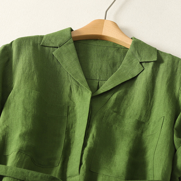 Retro green summer dress
