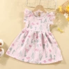 Pink white love dress