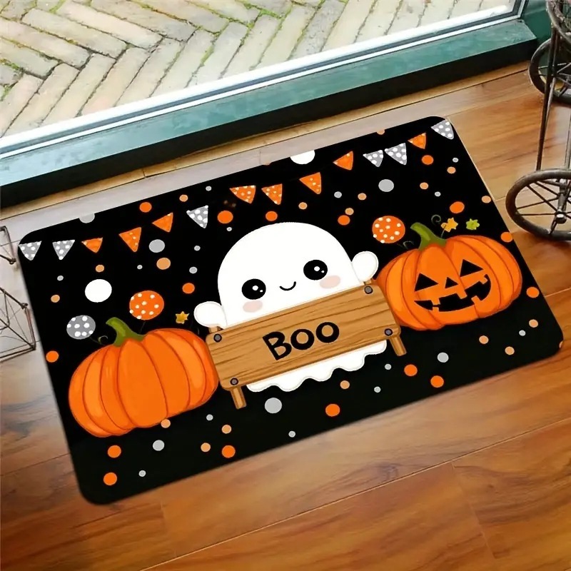 国境を越えた売れ筋 TEMU Amazon ハロウィンエントランスドアフロアマット、汚れ防止、防塵、耐摩耗性フロアマット、ドロップシッピング|undefined