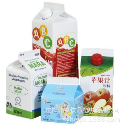 半自动液体屋顶型纸盒包装机沈阳北亚