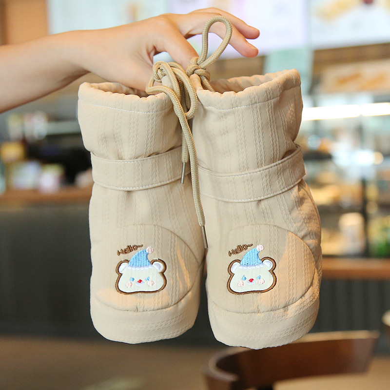 Cross-Border Wholesale Baby Autumn and Winter Warm Cotton Shoes Fleece-Lined Thick High Snow Boots 0-6-15 Months Non-Slip Soft Sole Cross-Border Wholesale Baby Autumn and Winter Warm Cotton Shoes Fleece-Lined Thick High Snow Boots 0-6-15 Months Non-Slip Soft Sole