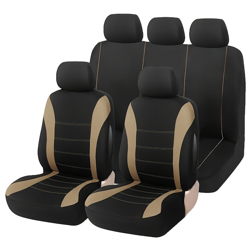 Cross-Border Foreign Trade Mexico Car Seat Cover Set of 9 Pieces Fabric Universal for All Seasons Seat Cushion Cover Factory Wholesale in Stock