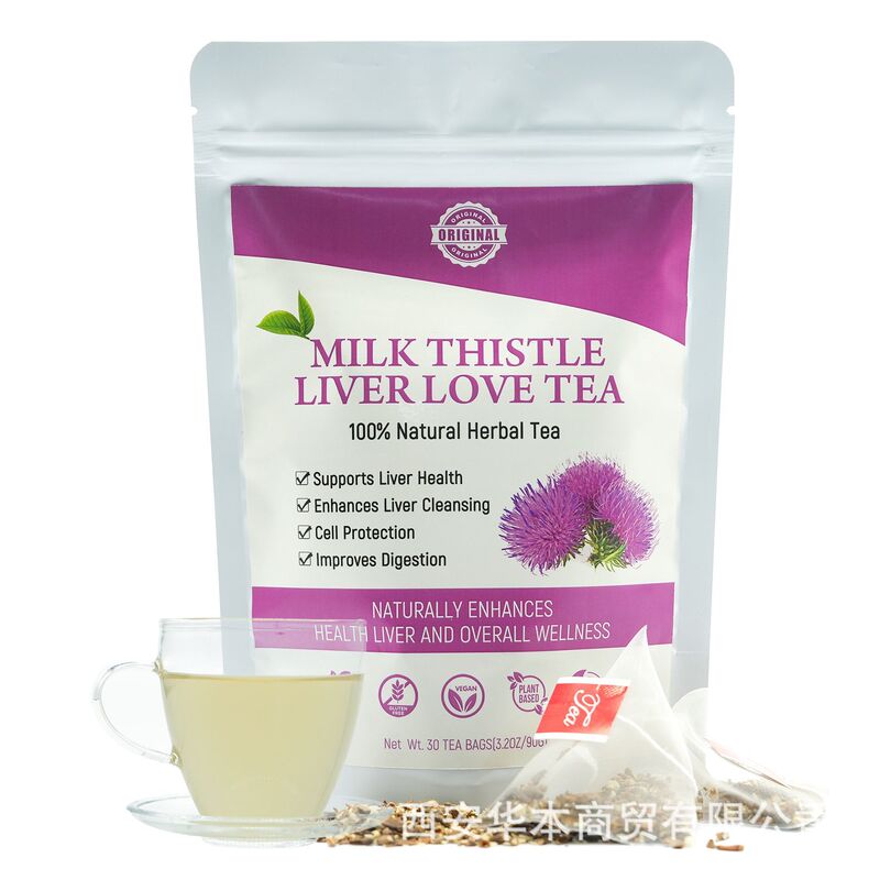 Cross-Border Export of Pure Milk Thistle Seed Tea, 30 Bags Per Pack, Milk Thistle Liver Support Tea