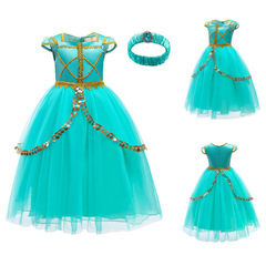 Ice and Snow Queen Elsa Costume Accessories Cute Princess Dress Children's Performance Dress for June 1st Children's Festival