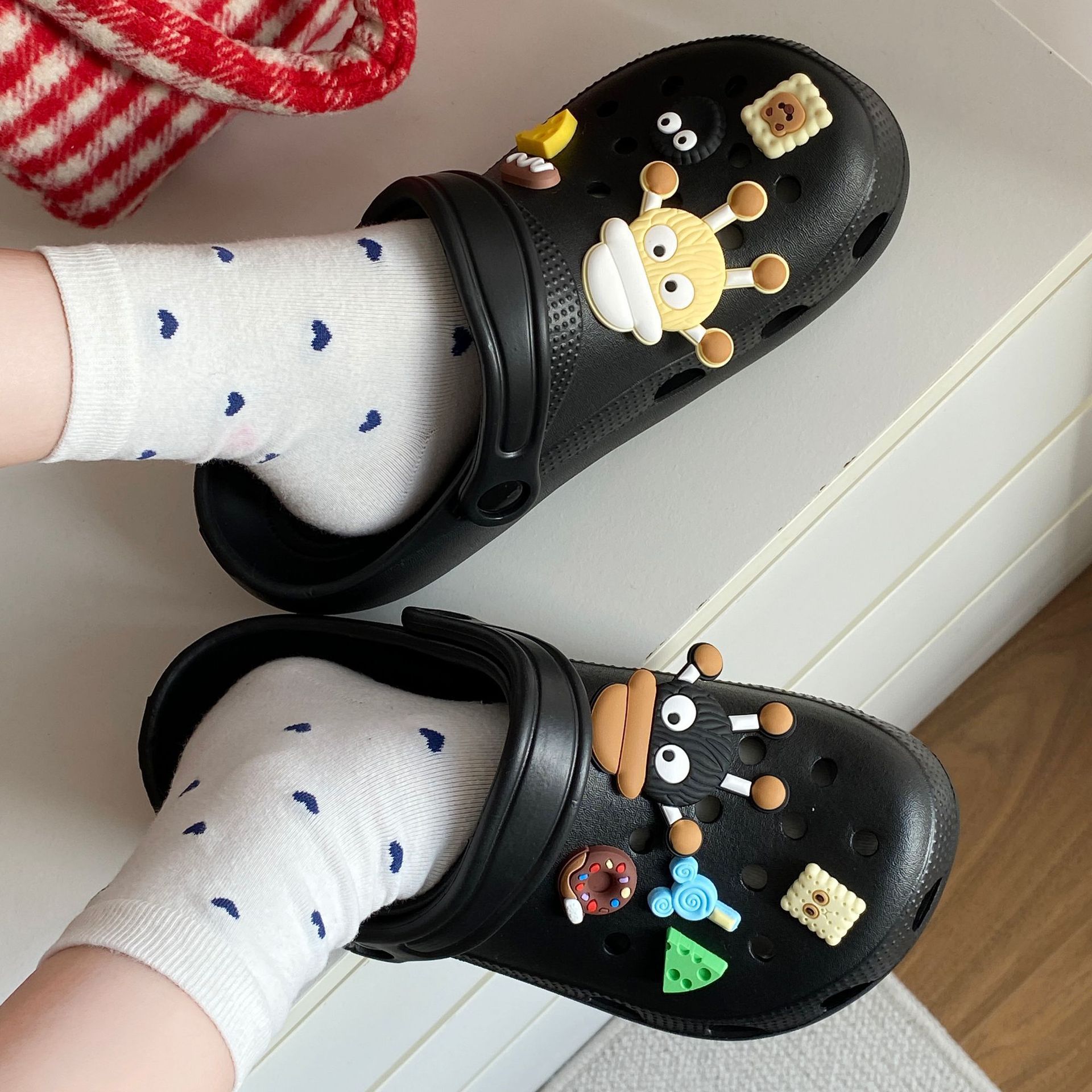 [12 홀 신발 엘프] 블랙