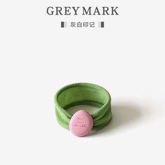 莫兰迪色可爱字母发圈女2025新款百搭扎头发高弹力皮筋高马尾头绳