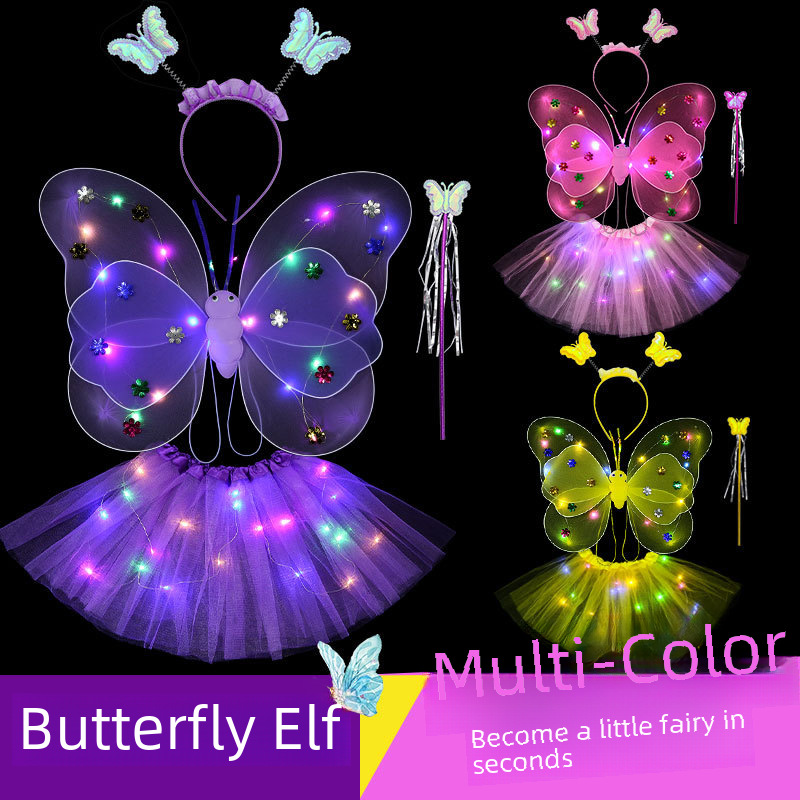 fairy magic wand with butterfly