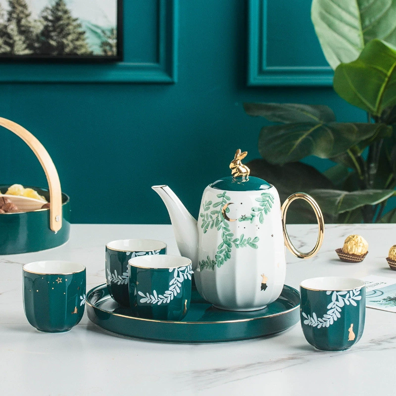 Роскошный набор чашек для воды в скандинавском стиле, чашка для гостиной, чашка для воды, керамический набор чашек для чая, набор чайников, домашняя чашка, подарочная коробка