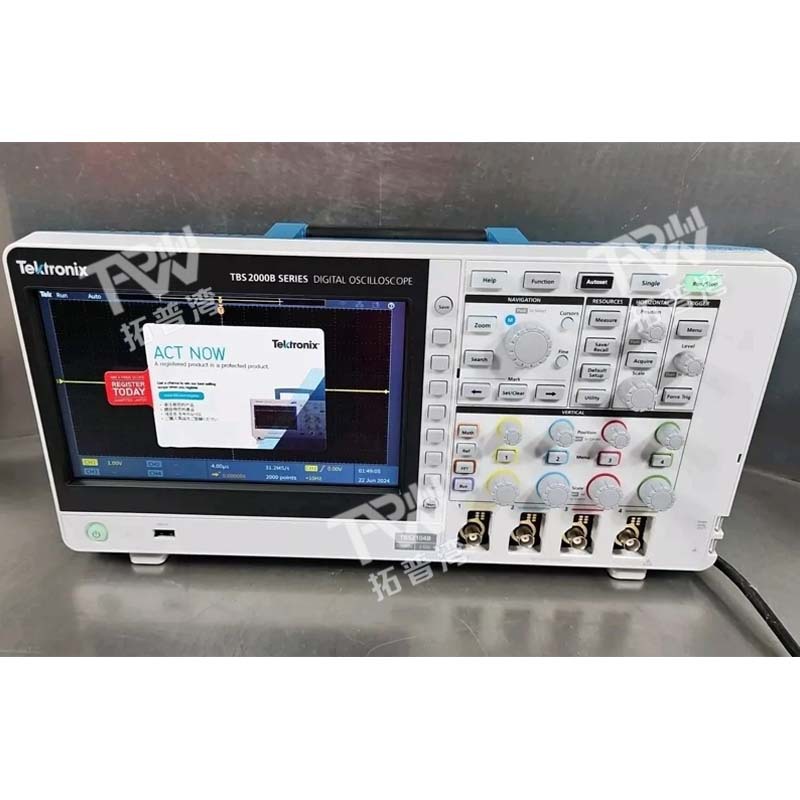 Tektronix 泰克 TBS2104B 数字存储示波器 四通道 100MHz 2 GS/s