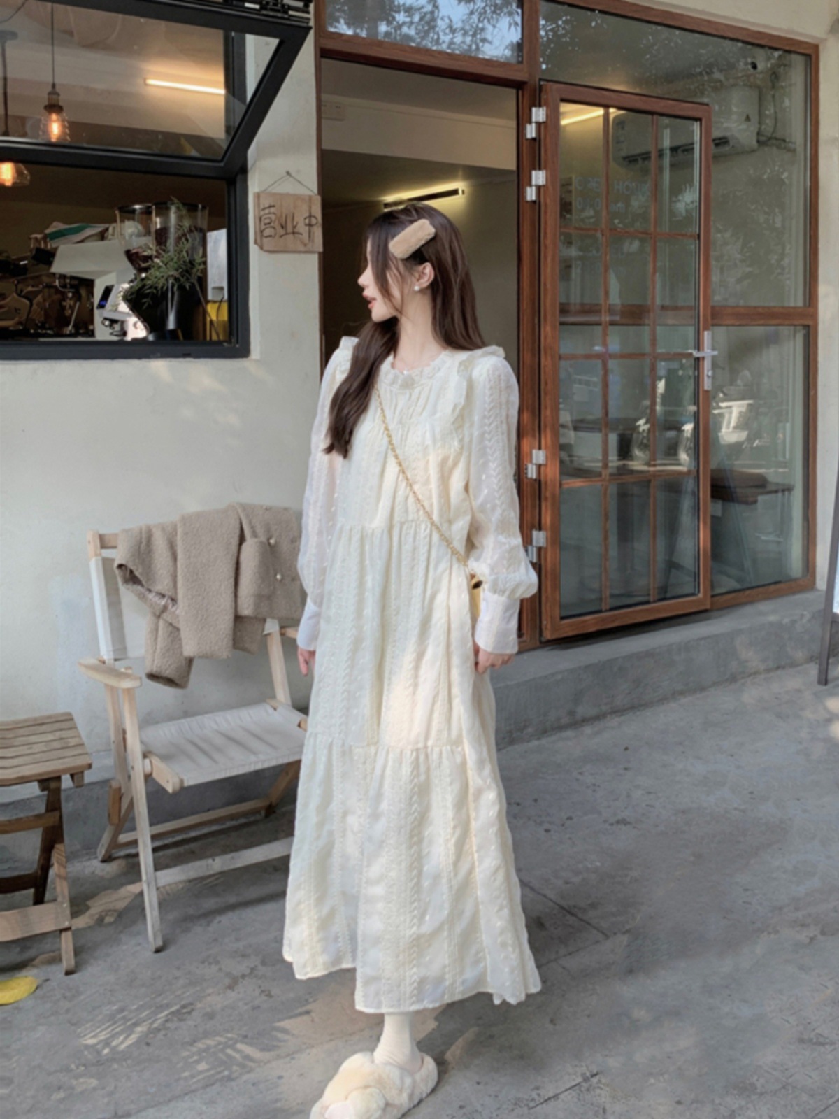 Lace autumn dress