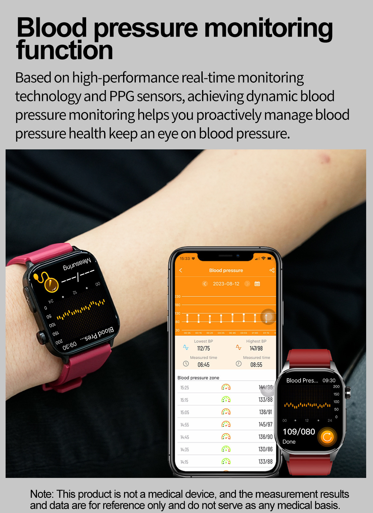 Smartwatch Mit Ekg Blutdruck Und Herzfrequenzmesser Unisex_voghion.com