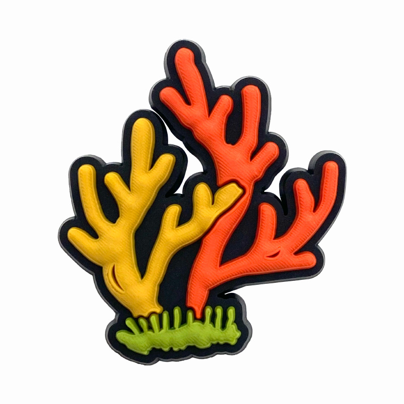 Nueva lindo animal marino agujero de dibujos animados Zapatos de flores zapatos hebilla de goma suave DIY sandalias de verano accesorios de la joyería