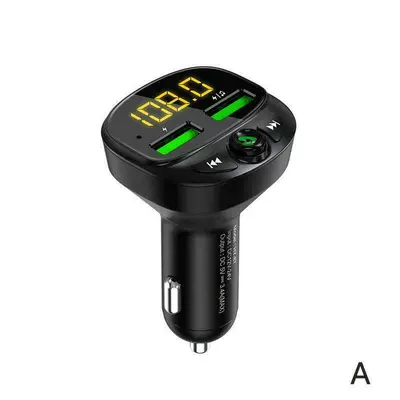 New Car Mp3 New Car Bluetooth Car Charger Dual USB Car Cigarette Lighter Qc3.0 Car Charger Fast Charging (Car mp3) - hy87-neutral