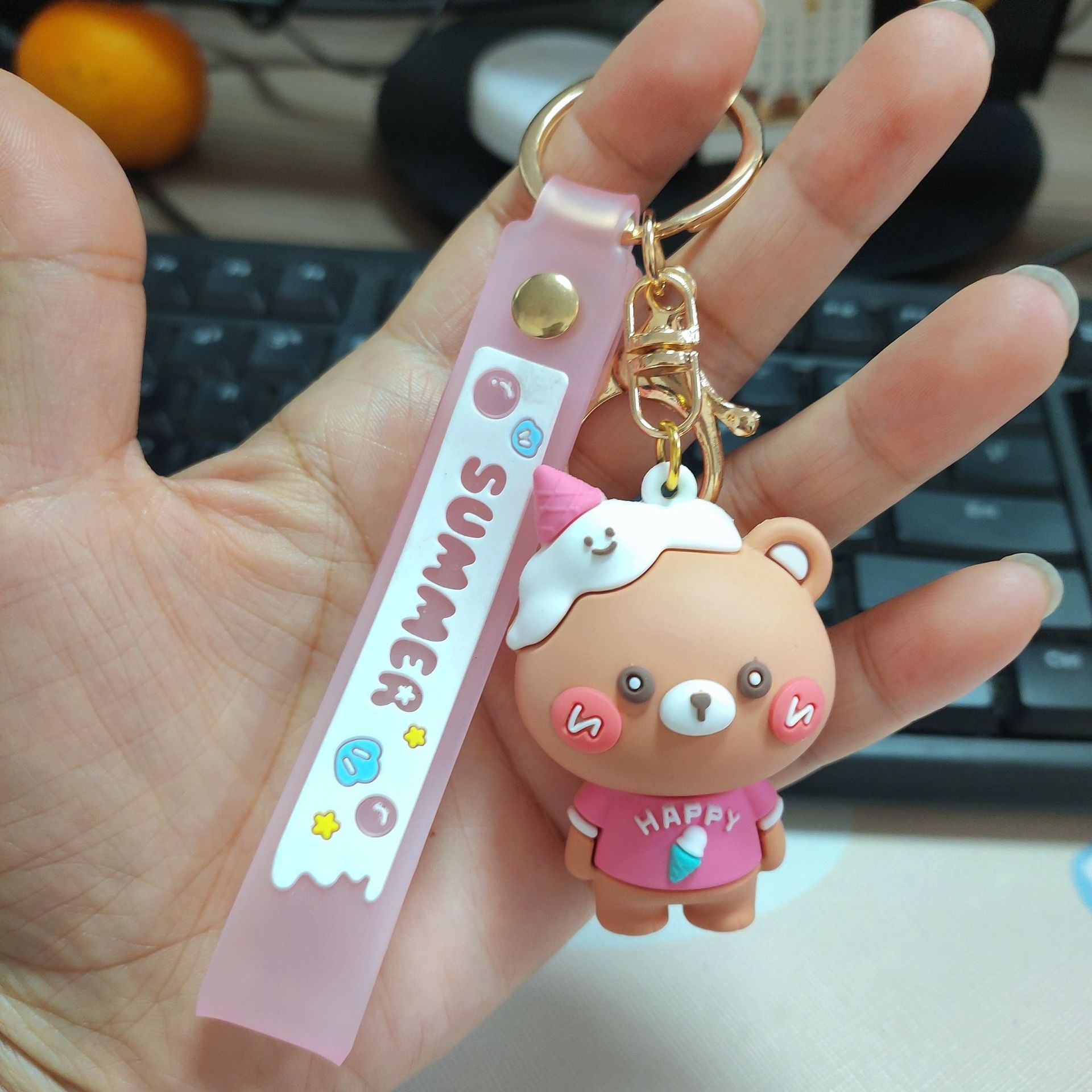 핑크 아이스크림 곰