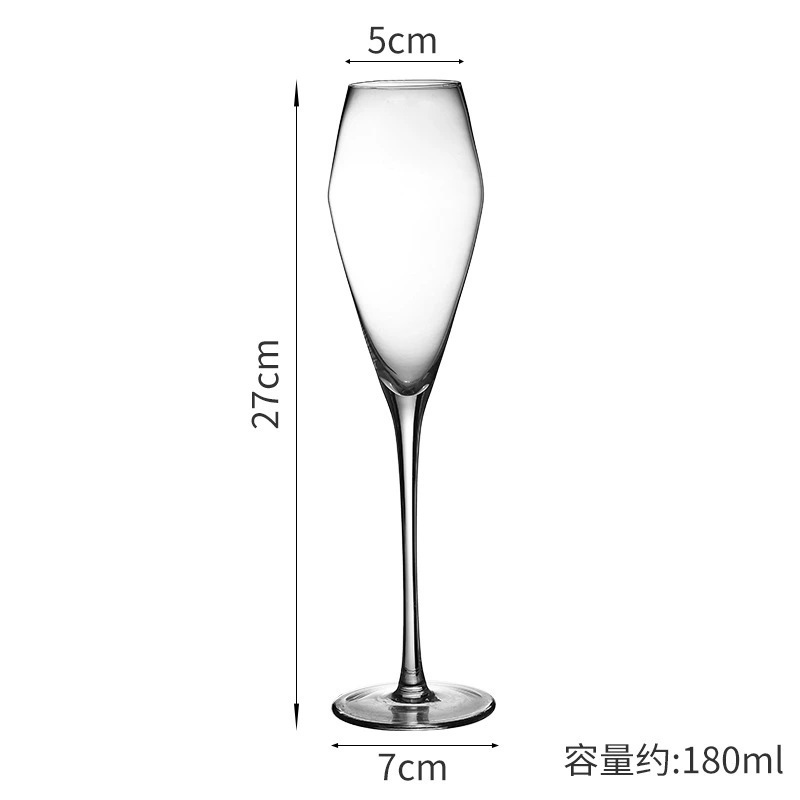 Copa de cóctel Margaret japonesa Copa de torre de cristal de patas altas Copa de cóctel de bar Copa de vino de frutas Martini