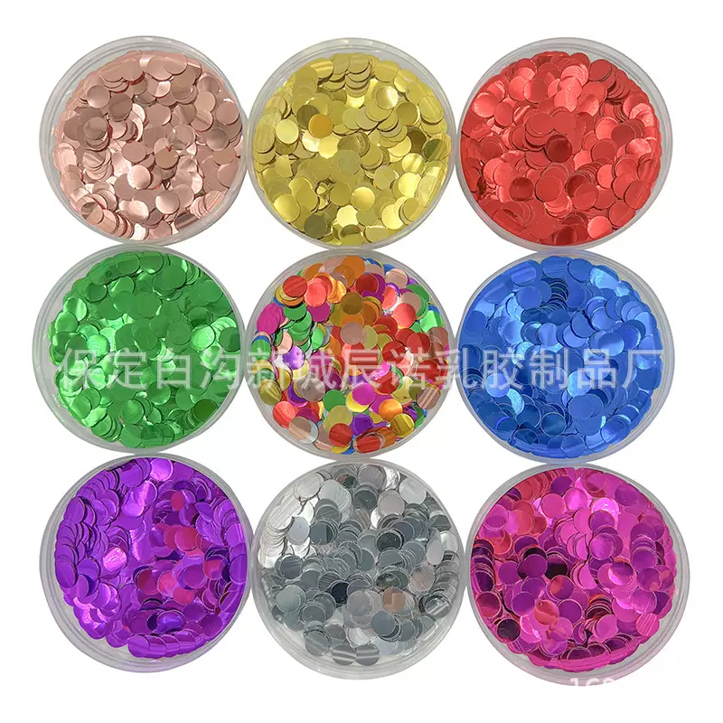 金色亮片填充物圆形铝箔气球亮片波波球亮片纸屑填充物厂家批发