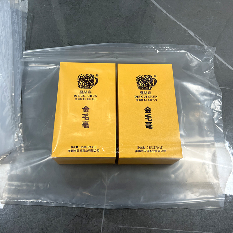 Venta al por mayor de fábrica PE bolsa cuadrada retráctil transparente PE bolsa retráctil de dos extremos