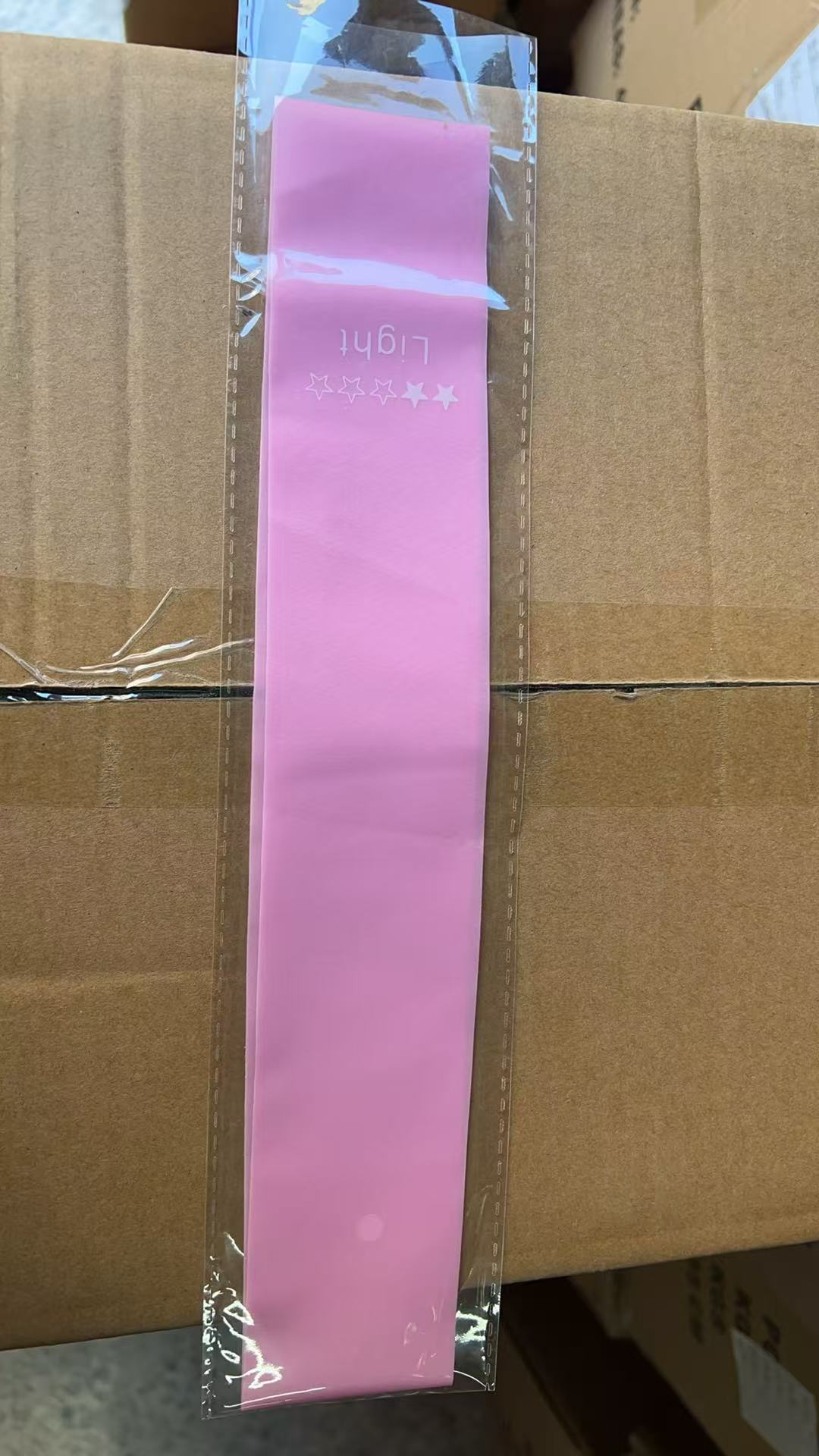 TPE-elastic ring cherry blossom powder 600*0.5*0.5-15 pounds with label