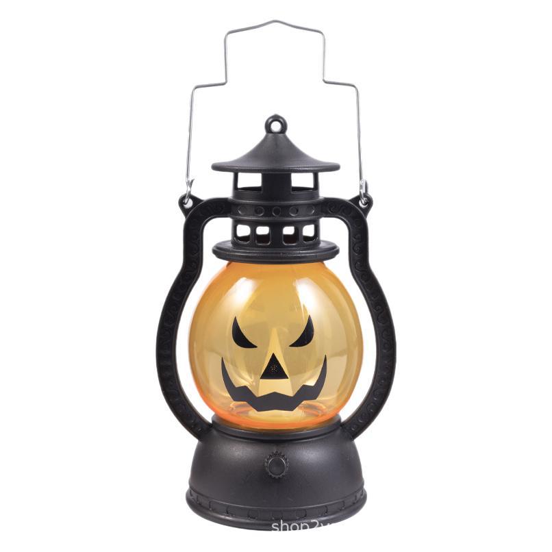 Transfronterizo nueva lámpara de aceite de Halloween lámpara de calabaza portátil cráneo decoración lámpara de poni bar fiesta atmósfera props