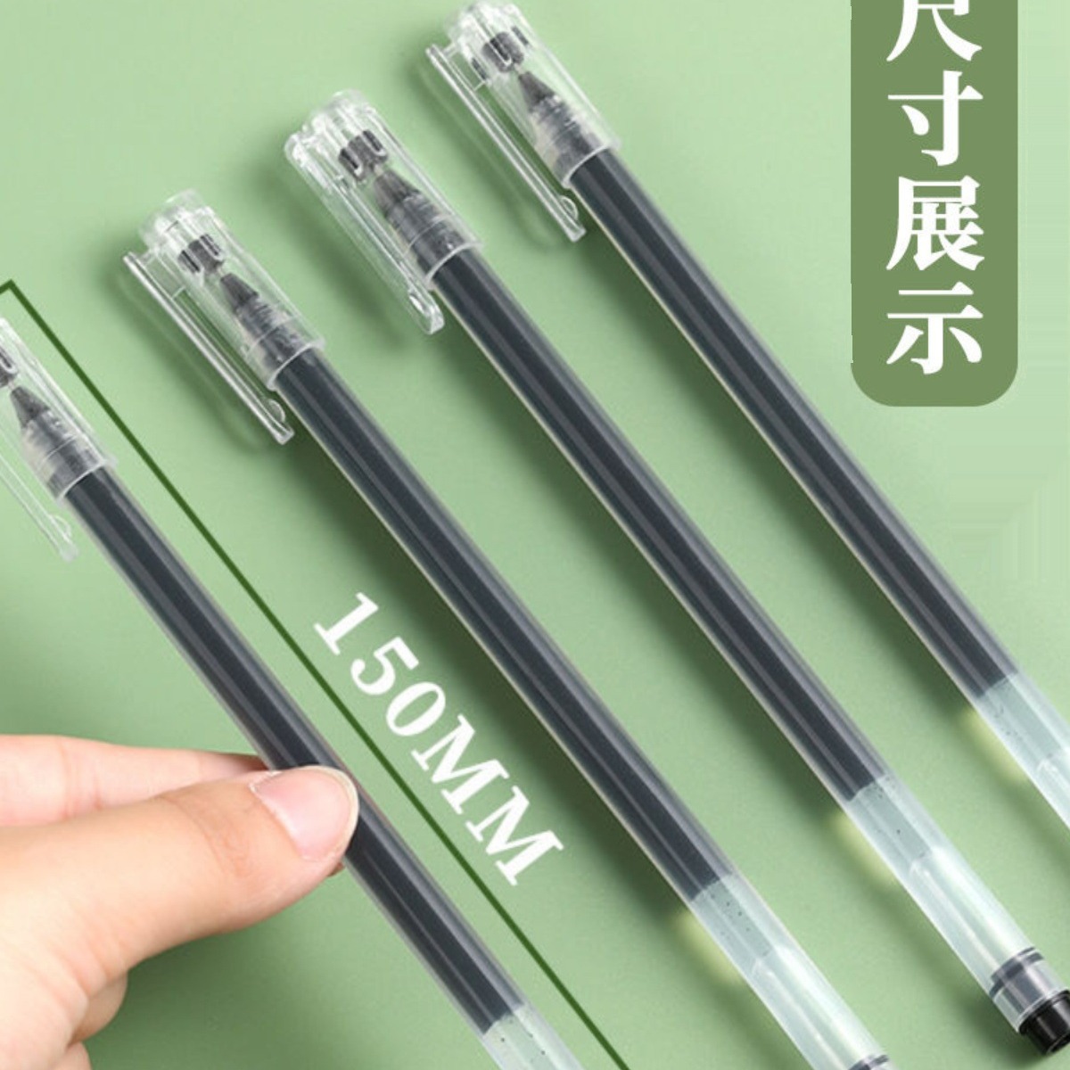 Una gran capacidad de alto valor de la cara de la pluma neutra puede escribir pluma de aguja completa negro rojo azul 0.5 estudiantes con pluma de firma de carbono