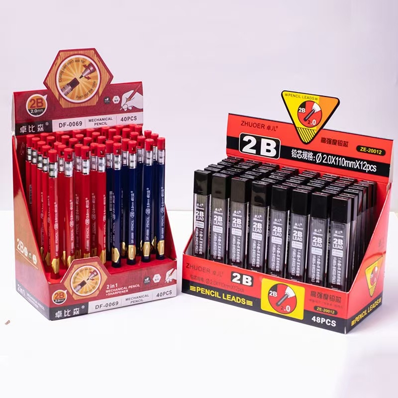 Wholesale 2.0 Pencils for Primary School Students with Thick Cores and Replaceable Refills, No-Sharpening Pencils for Primary School Students and Kidsren 2.0 Automatic Pencils