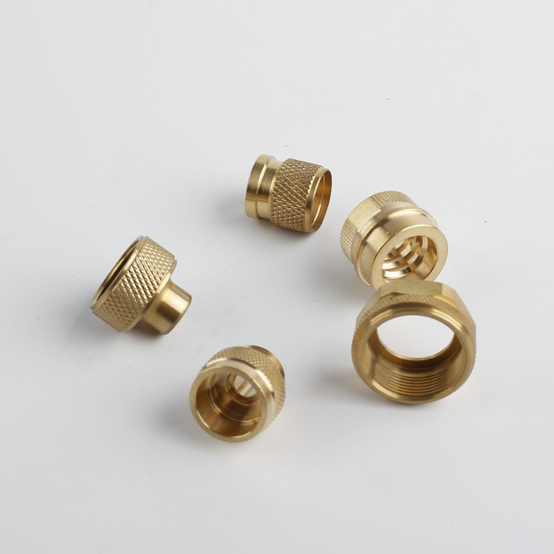 厂家货源大量供应黄铜配件螺丝螺母黄铜圆滚花螺母手拧螺丝