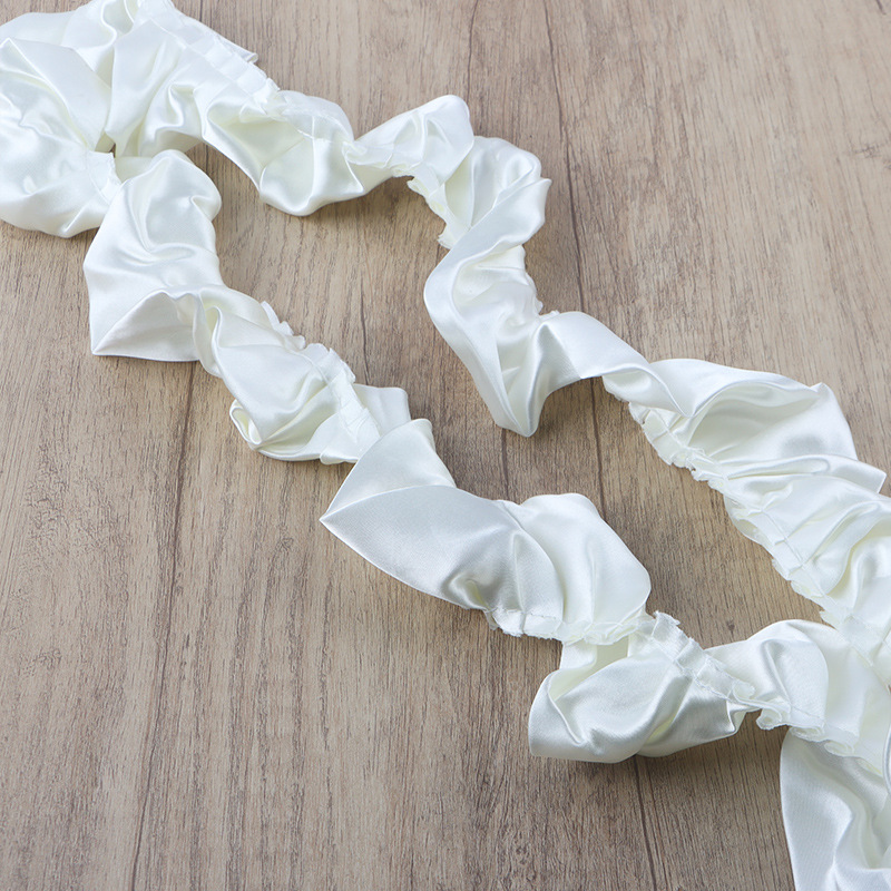 크림 옐로우 [새틴 리본 스커트] 2m /7cm, sku 사진 참조