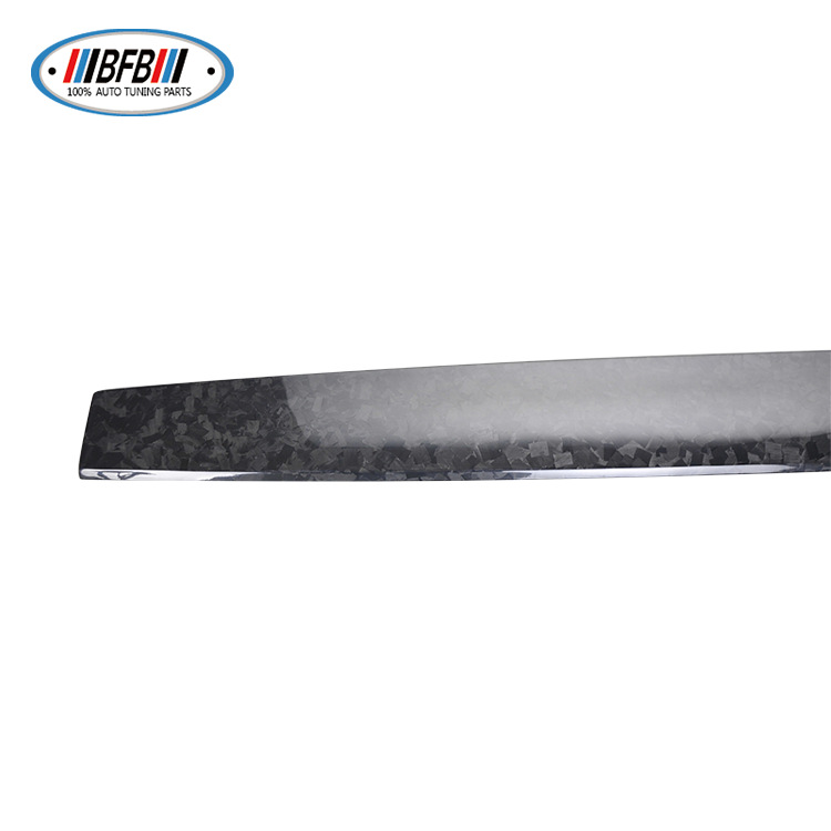 100% Real Carbon Fiber Dashboard Panel Protector - For Tesla Model Y - Marble Forged Pattern Model 3