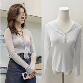 长期现货2025秋冬凡人歌殷桃沈琳同款翻领针织衫宽松内搭打底毛衣