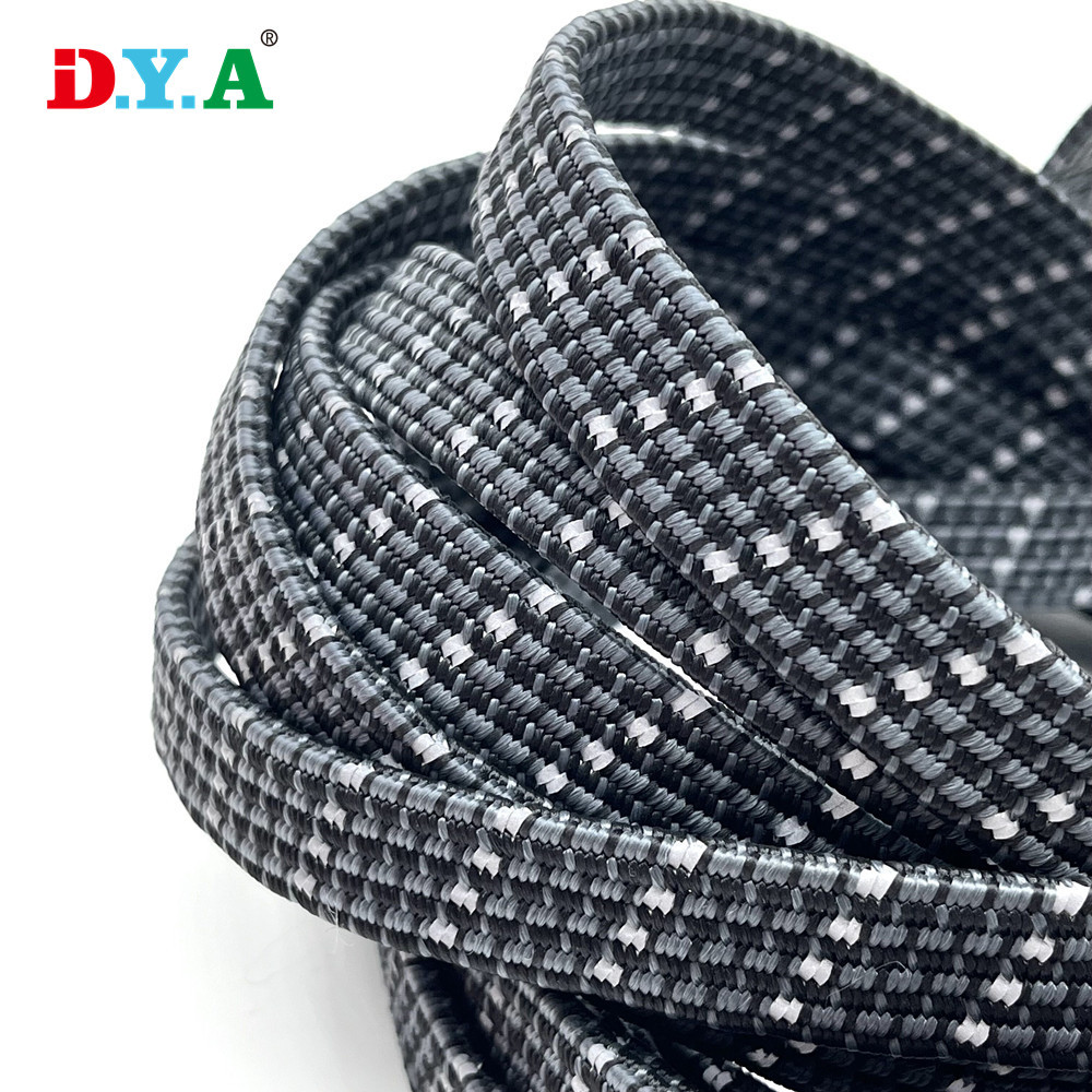 1.8cm反光扁绳 摩托车松紧绳电动车捆绑绳绑带弹力绳捆扎行李绳