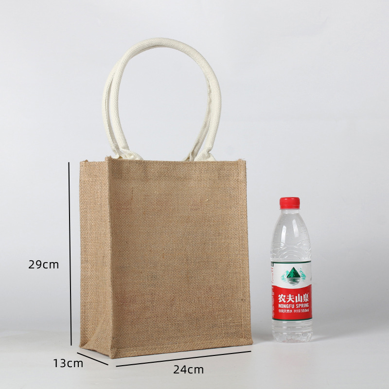 Bolsas de lino personalizadas en el sitio, logotipo impreso sin impresión, bolsas de lino al por mayor, bolsas de compras de regalo de boda