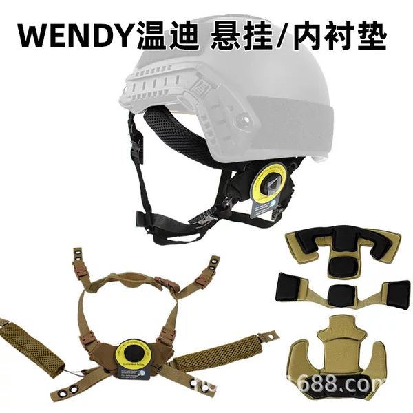 Wendy Wendy Hanging Strap Lined with Sponge Pad Fast Mich Mickey Wendy Knob Adjustment Helmet Accessories