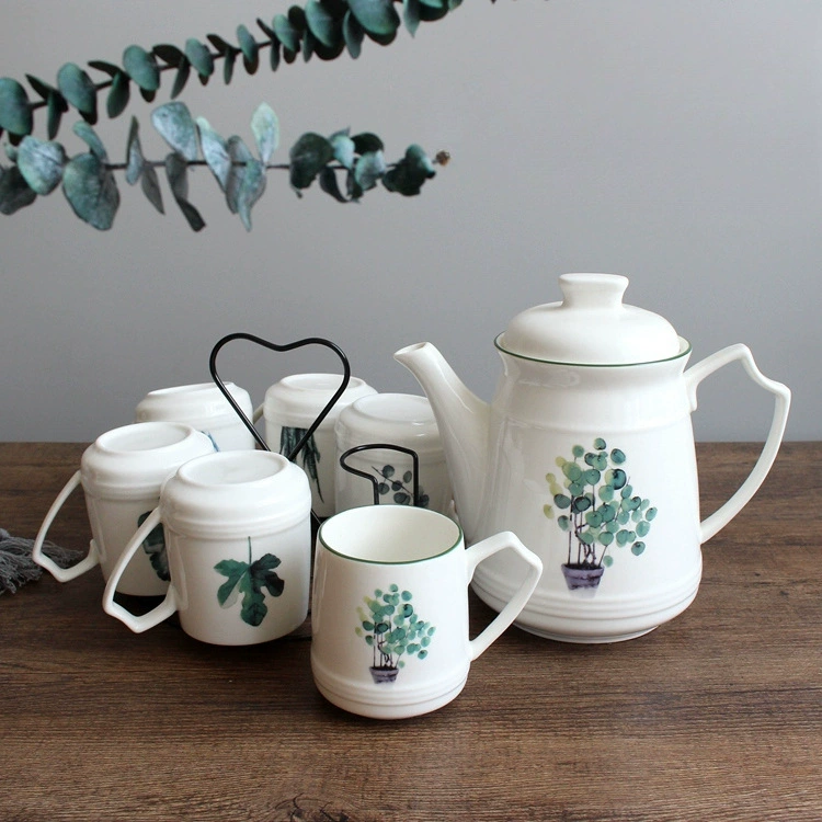 Ceramic teapot, set, big coffee pot