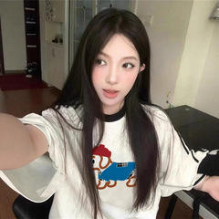 綿100% ハイストリート アメリカのトレンドブランド ラグランスリーブ Tシャツ レディース 夏デザイン 香港風シック Tシャツ トップス