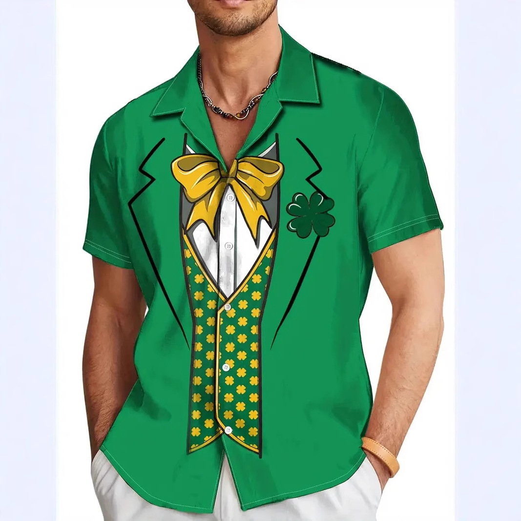 2024 verano nuevos hombres jóvenes vitalidad estilo universitario tendencia camisa de manga corta casual diaria coreana MB1