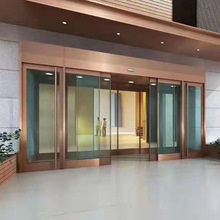 廠家供應有框玻璃自動門 深圳玻璃自動門 酒店商城鋼化玻璃自動門