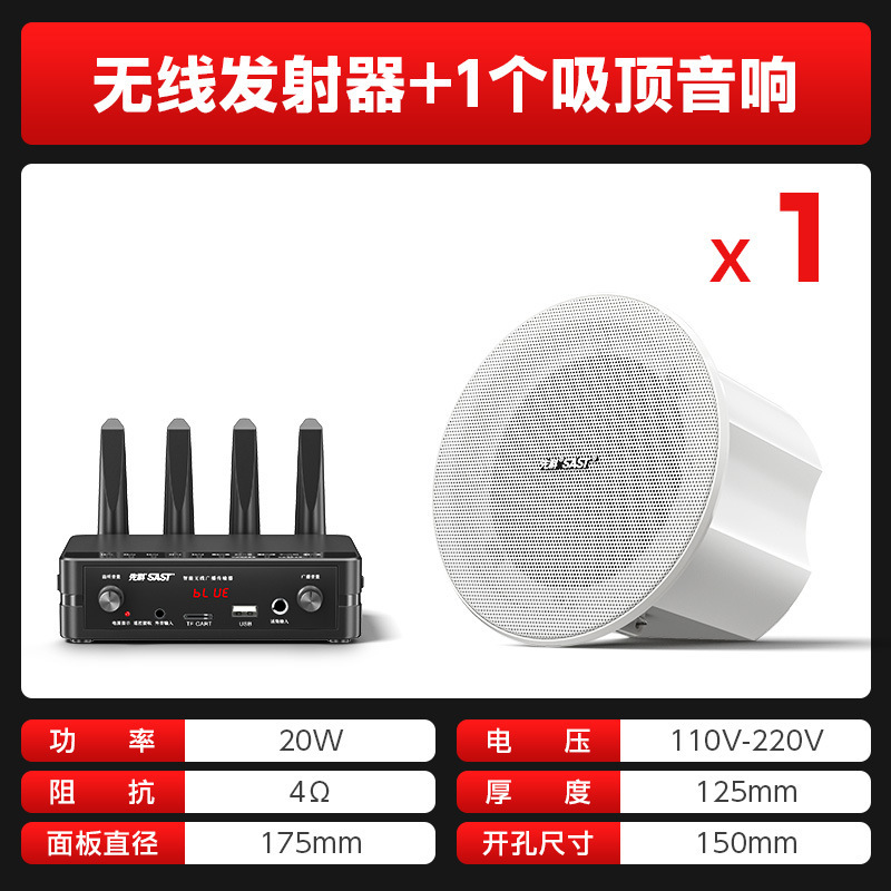 Xianke ワイヤレス Bluetooth 天井スピーカー 天井スピーカー 埋め込みスピーカー ショップ レストラン 商業用|undefined