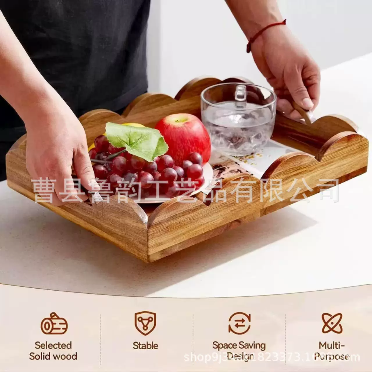 复古相思木家用装饰托盘客厅桌面水果点心餐盘实木厨房调料收纳盘