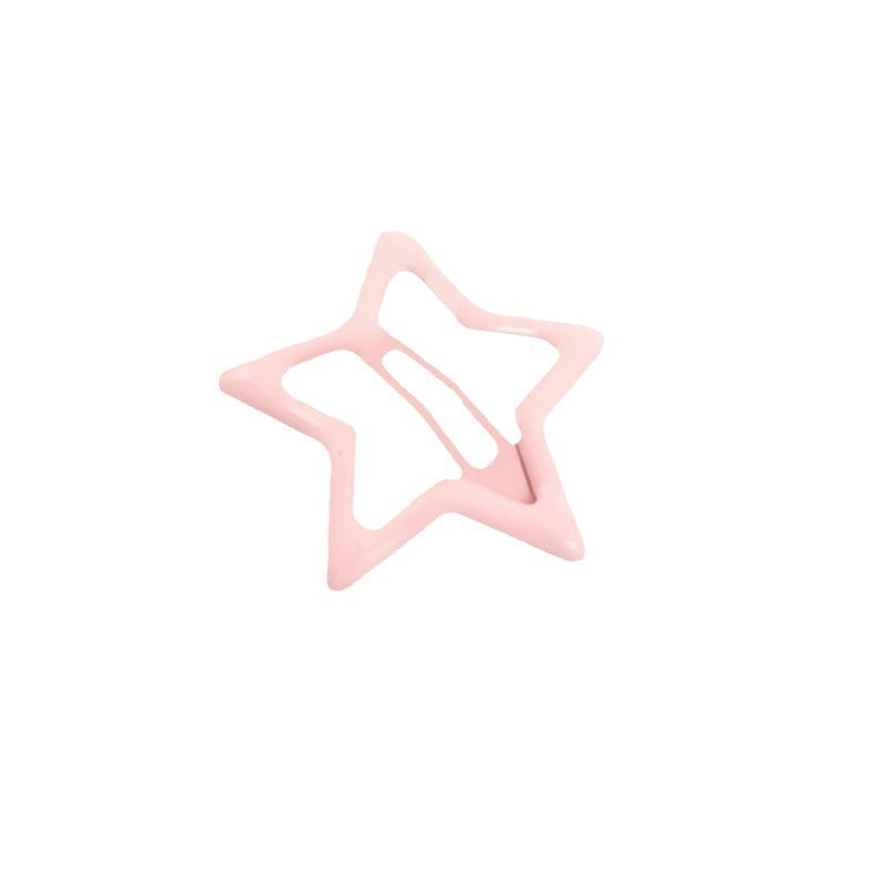 彩色星星边夹女y2k可爱发卡多巴胺bb夹侧边碎发夹子刘海头饰|undefined
