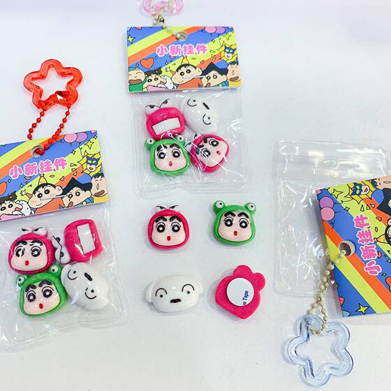 Creative crayon small new pendant cartoon cute high color value doll schoolbag student hanging gift small gift wholesale