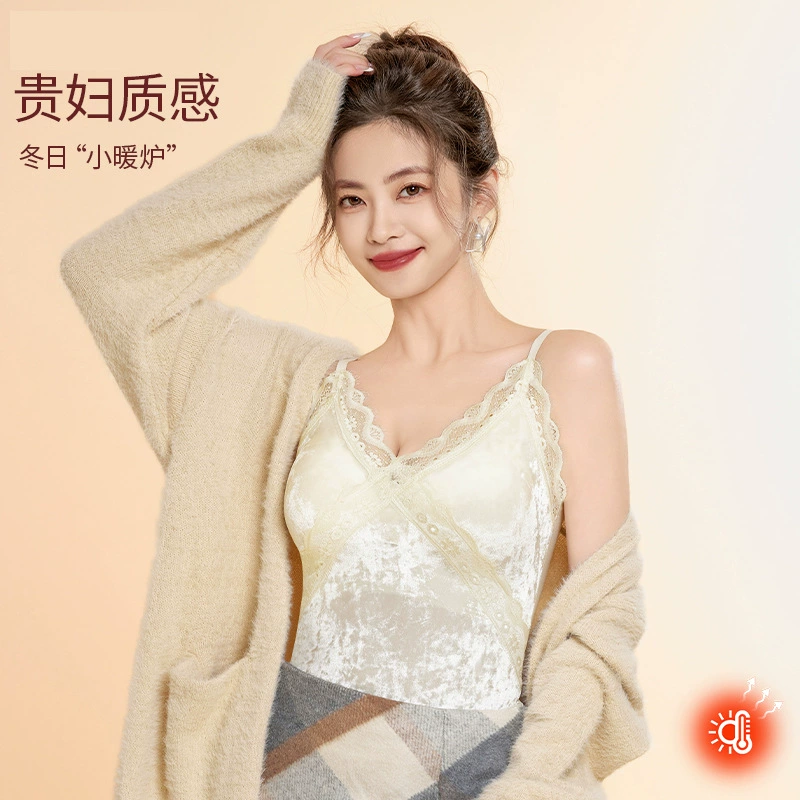 Сексуальный крест кружевной подтяжки теплый жилет для женщин